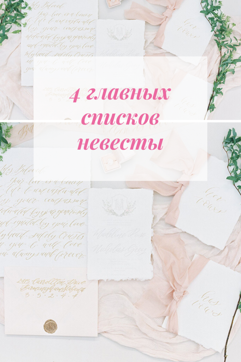 свадьба на кипре чек лист